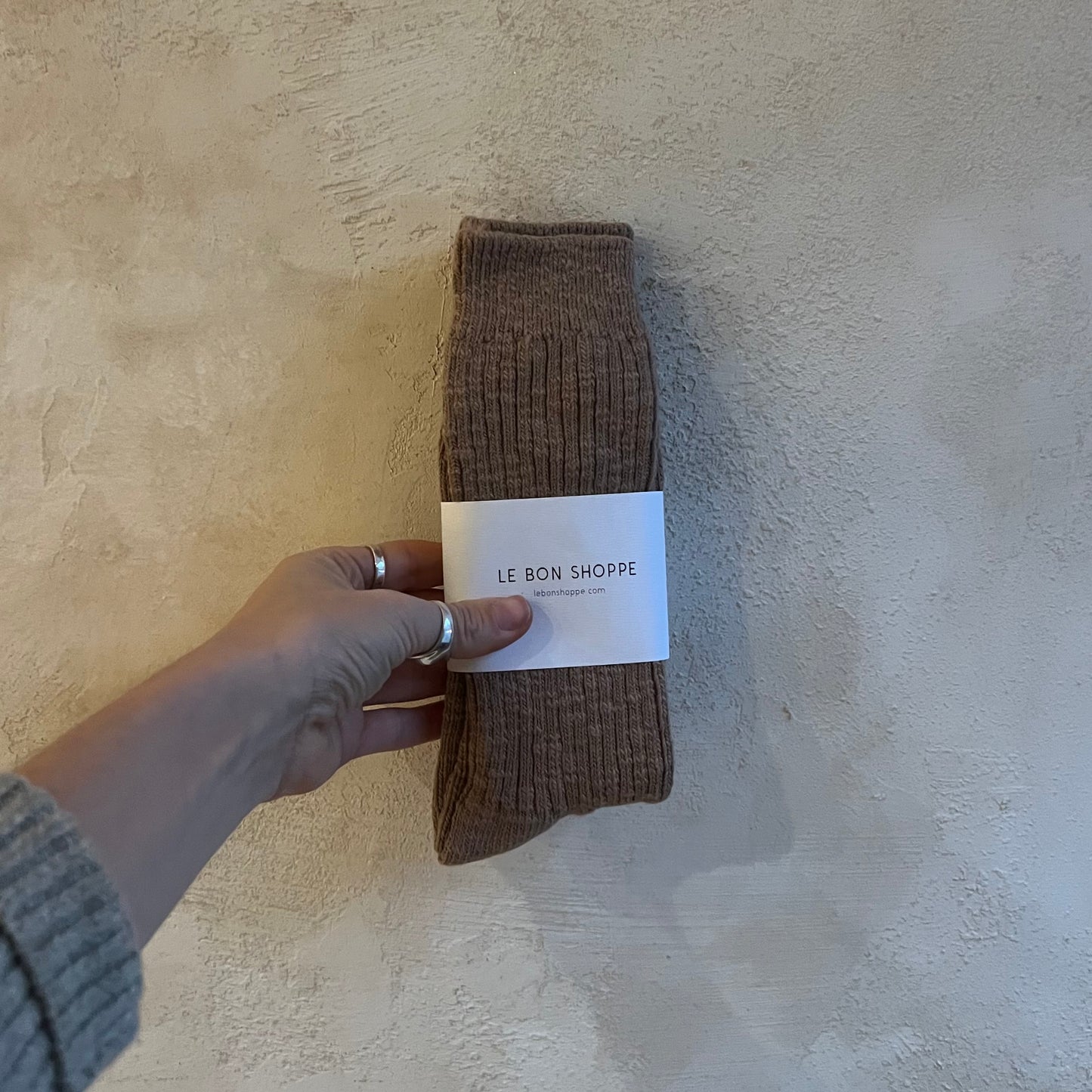 Cottage Socks In Toffee Keen by Le Bon Shoppe