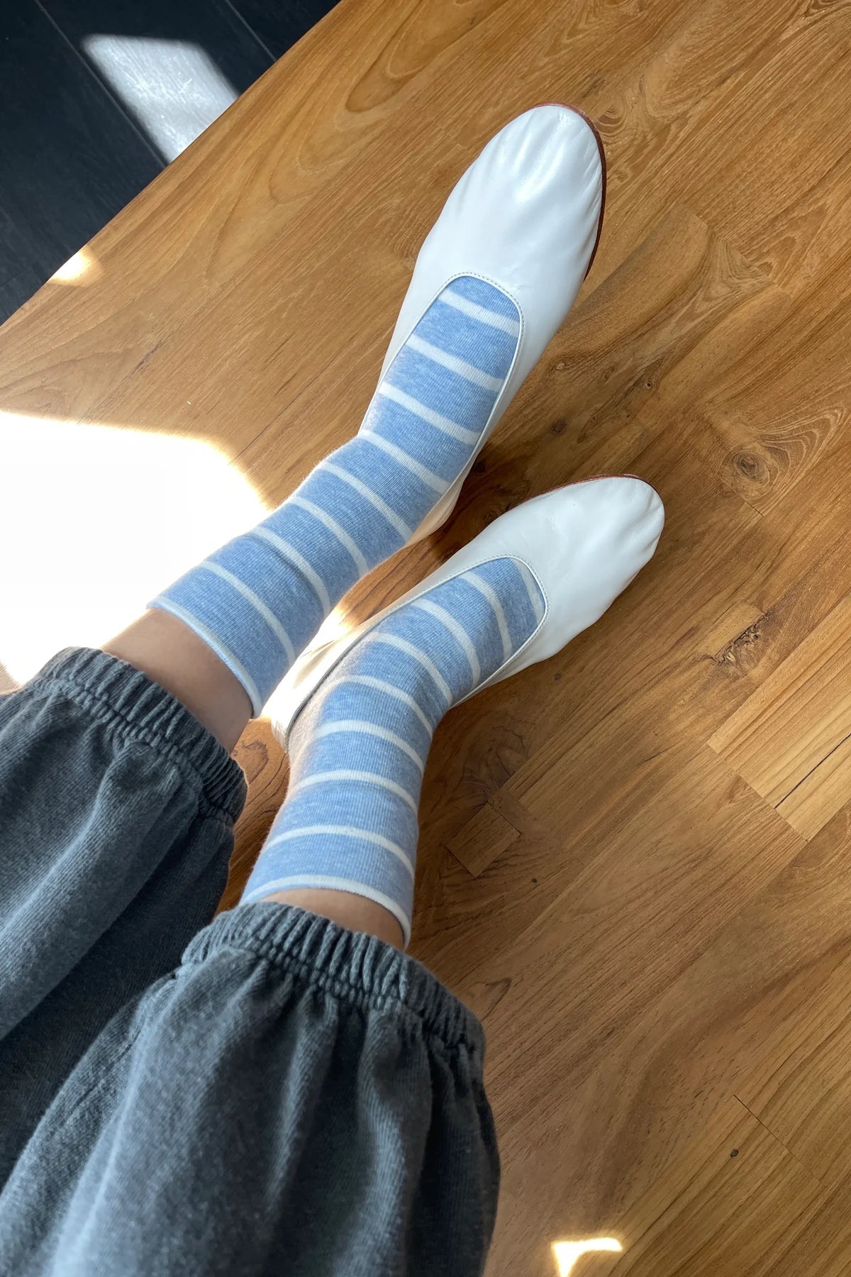 Wally Socks in Sky by Le Bon Shoppe