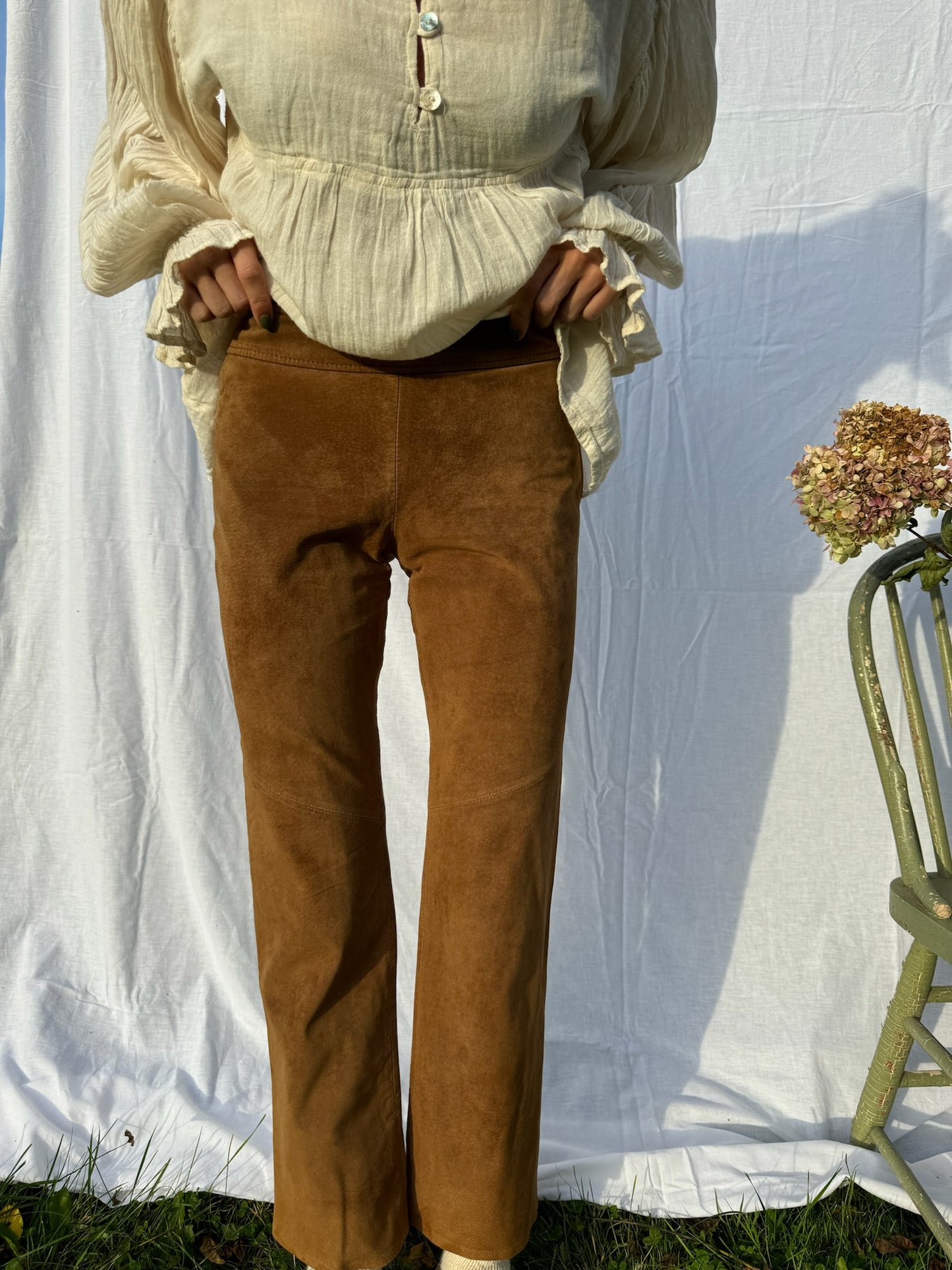 Danier Brown Suede Pants