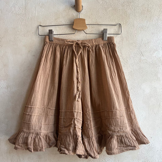 Fawn Cotton Ruffle Bloomers