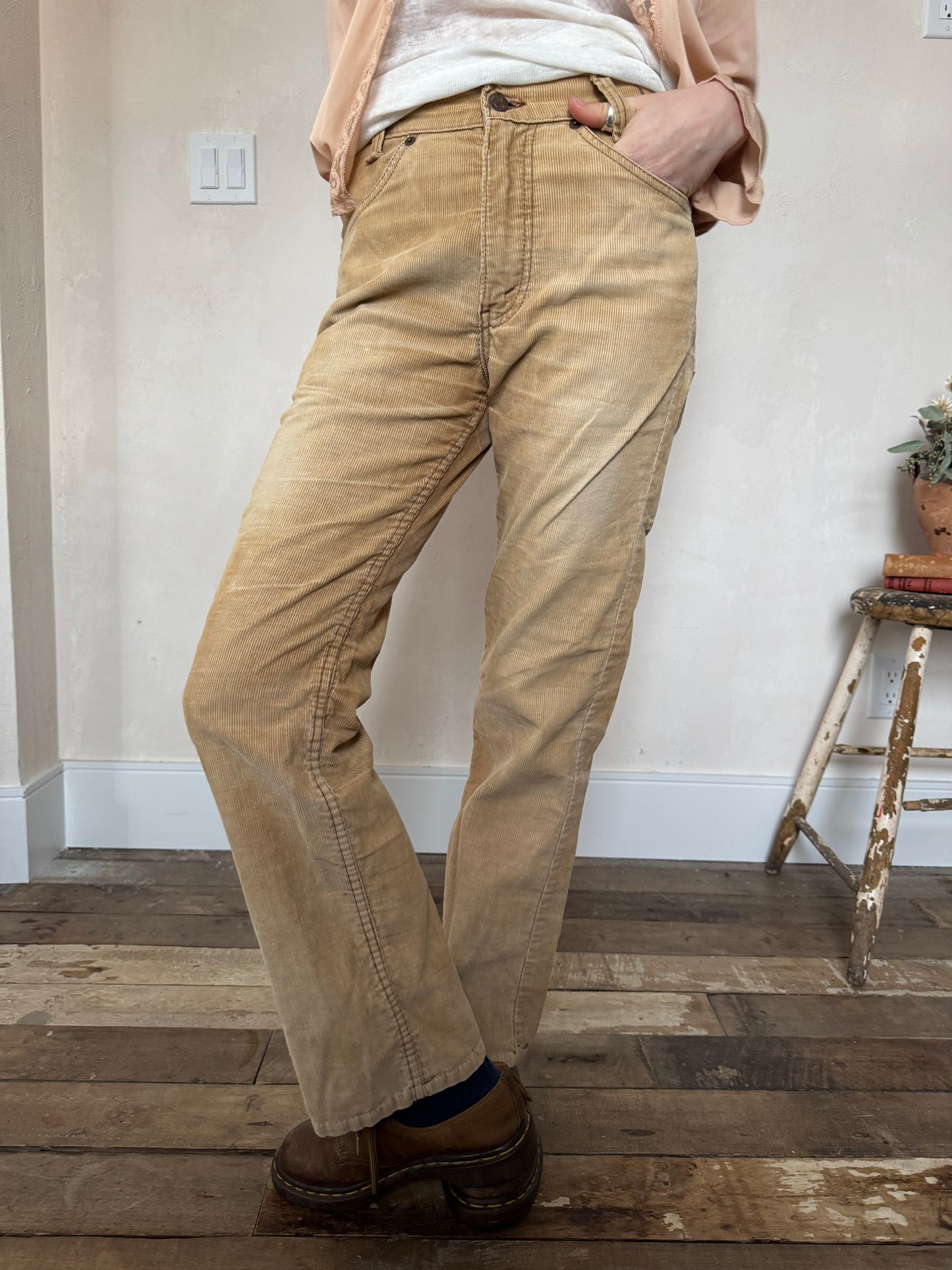 Tan Levis Faded Corduroy Pants