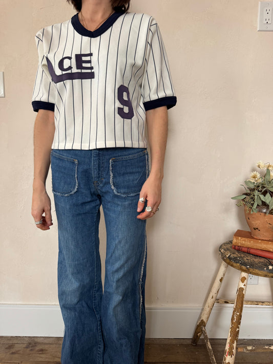 Cropped Striped Ace Jersey #9