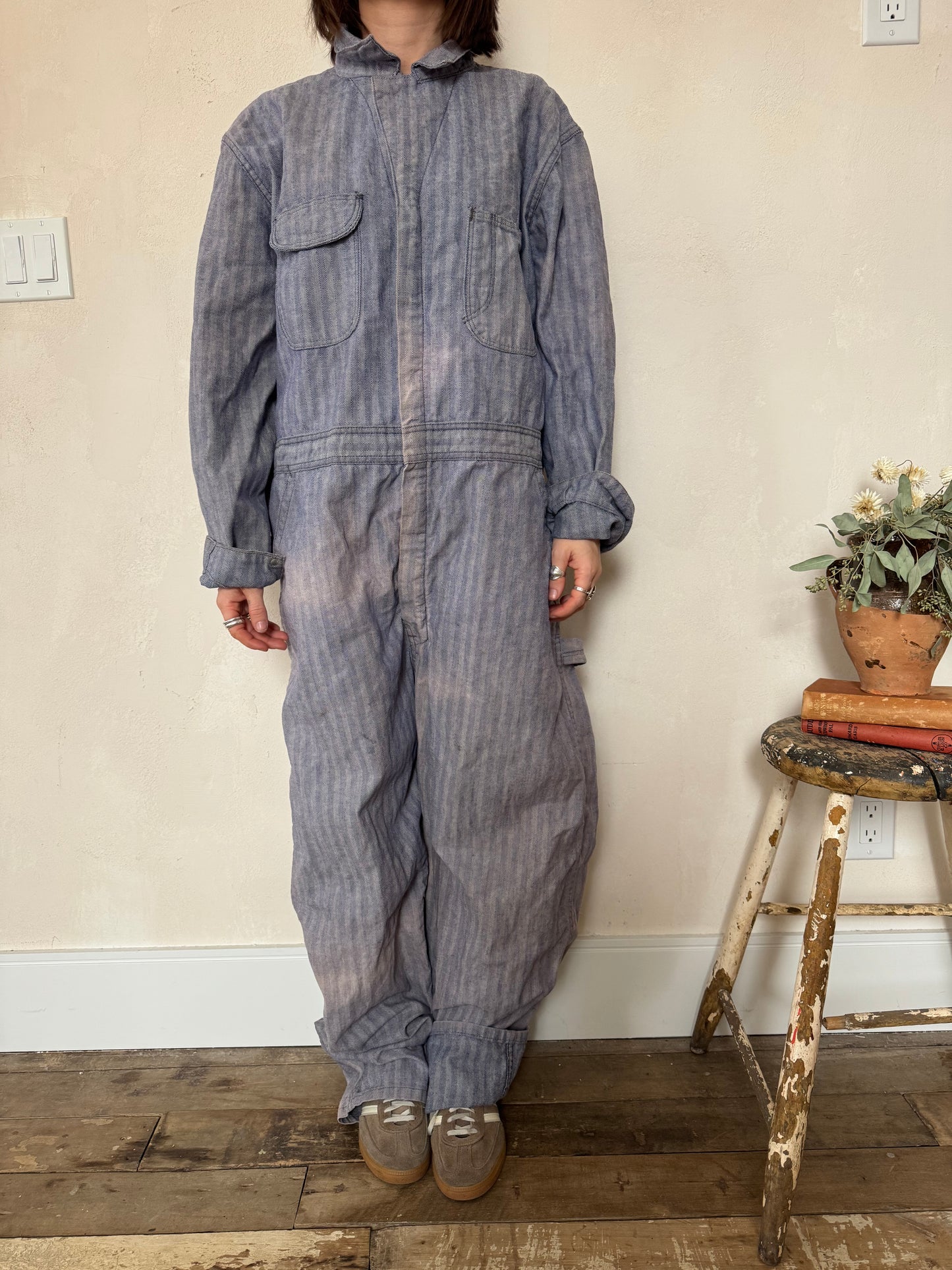 Sun Faded Twill Coveralls