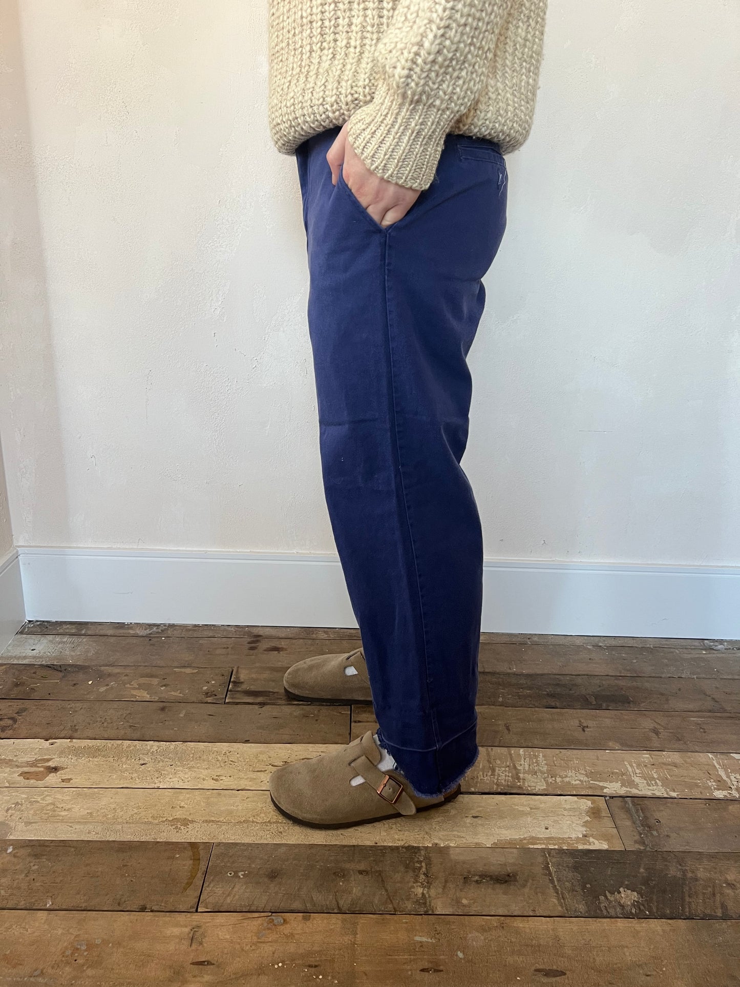 Blue Faded Workwear Trouser 4