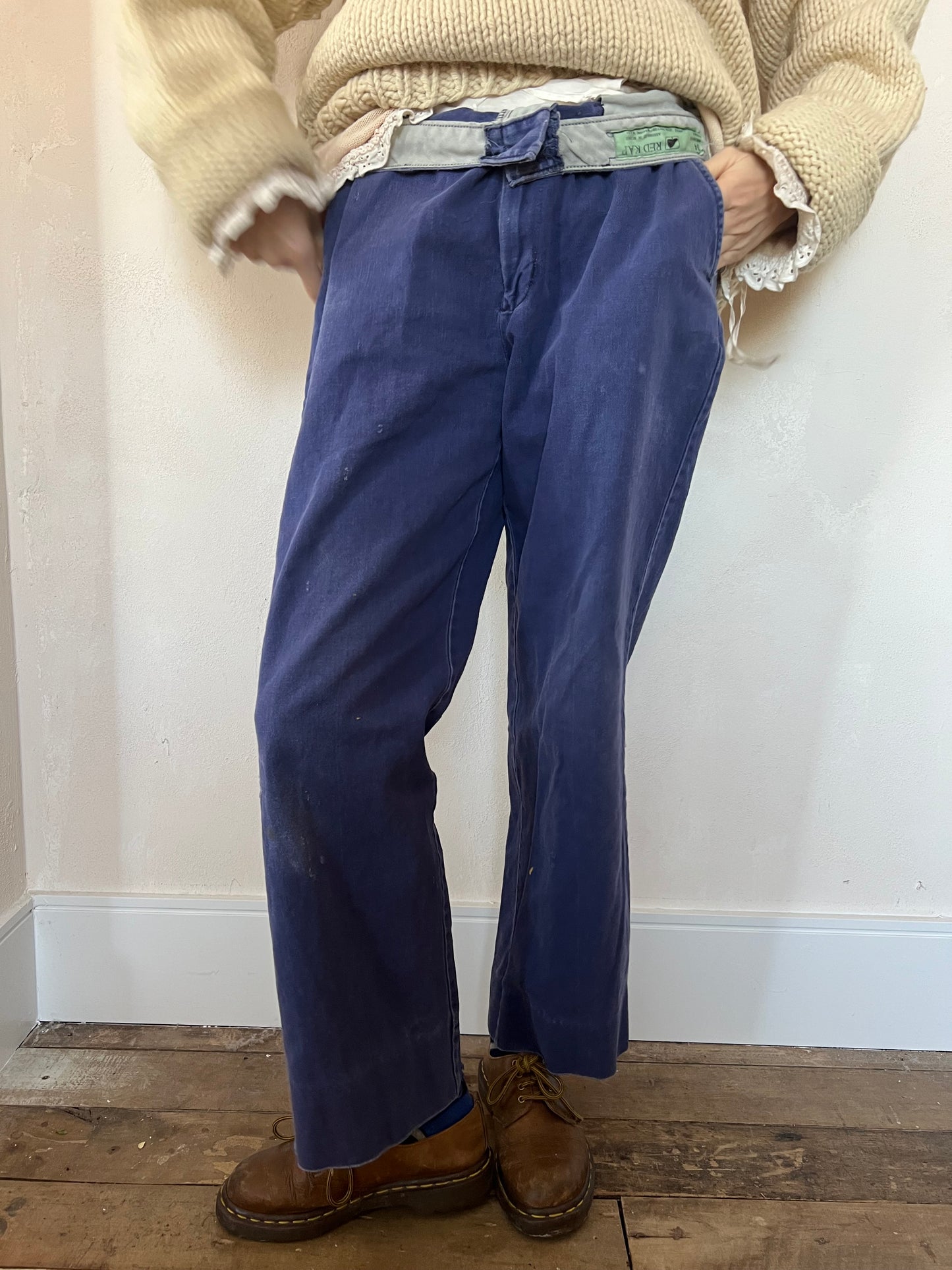 Blue Faded Workwear Trouser 3