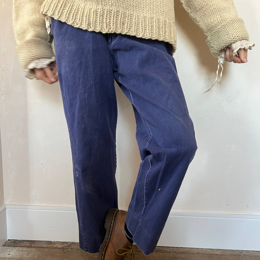 Blue Faded Workwear Trouser 3