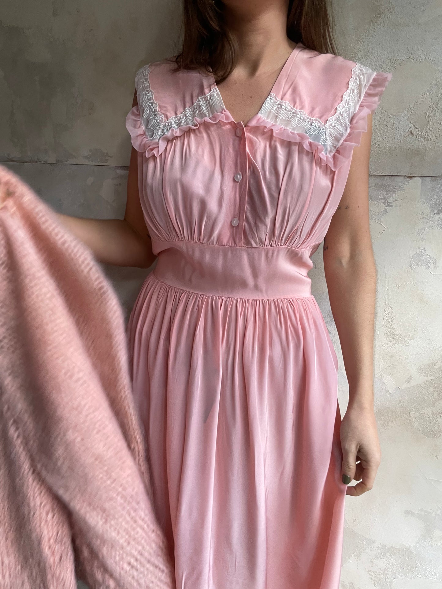 Pink Slip Dress