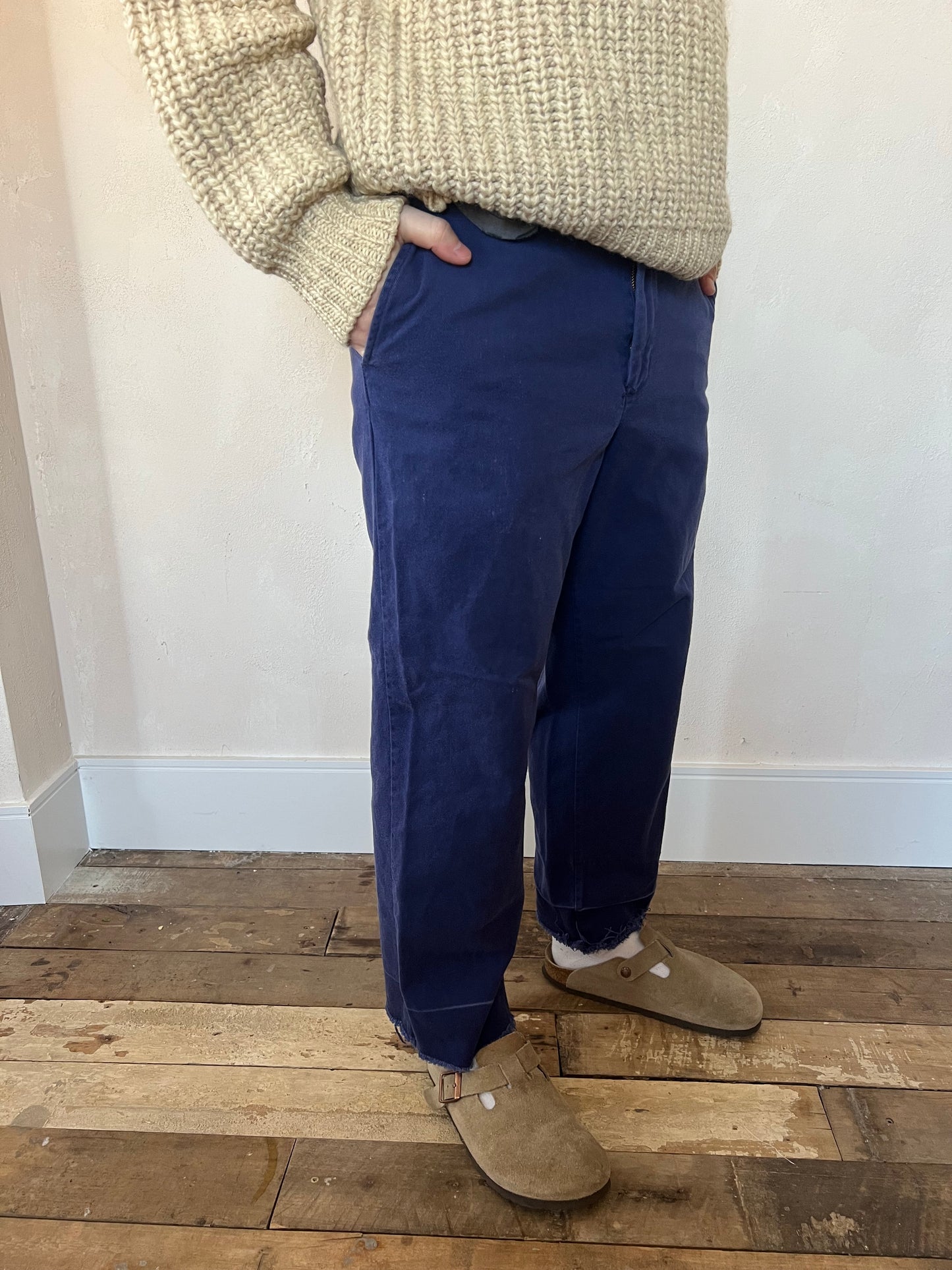 Blue Faded Workwear Trouser 4