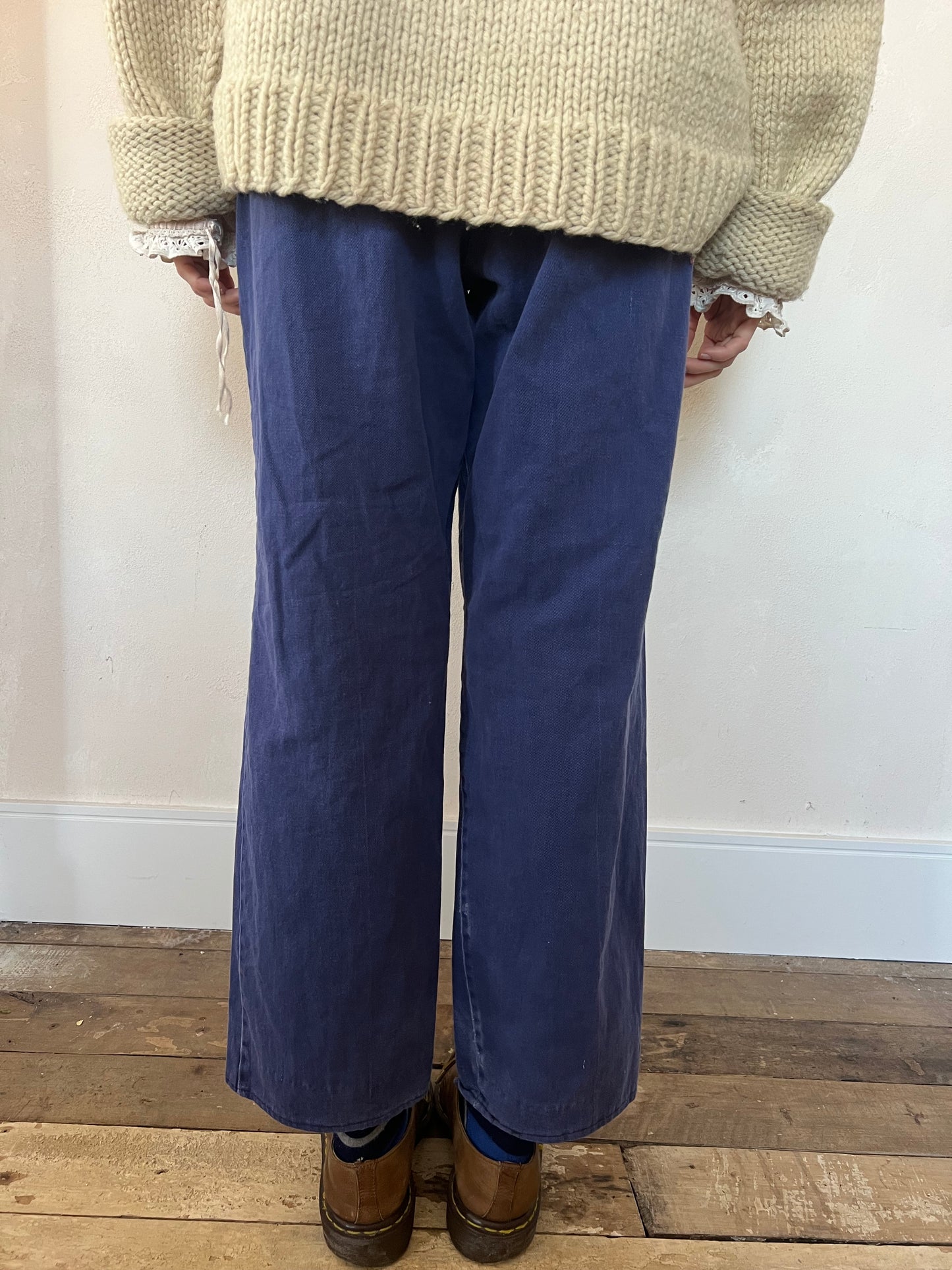 Blue Faded Workwear Trouser 2