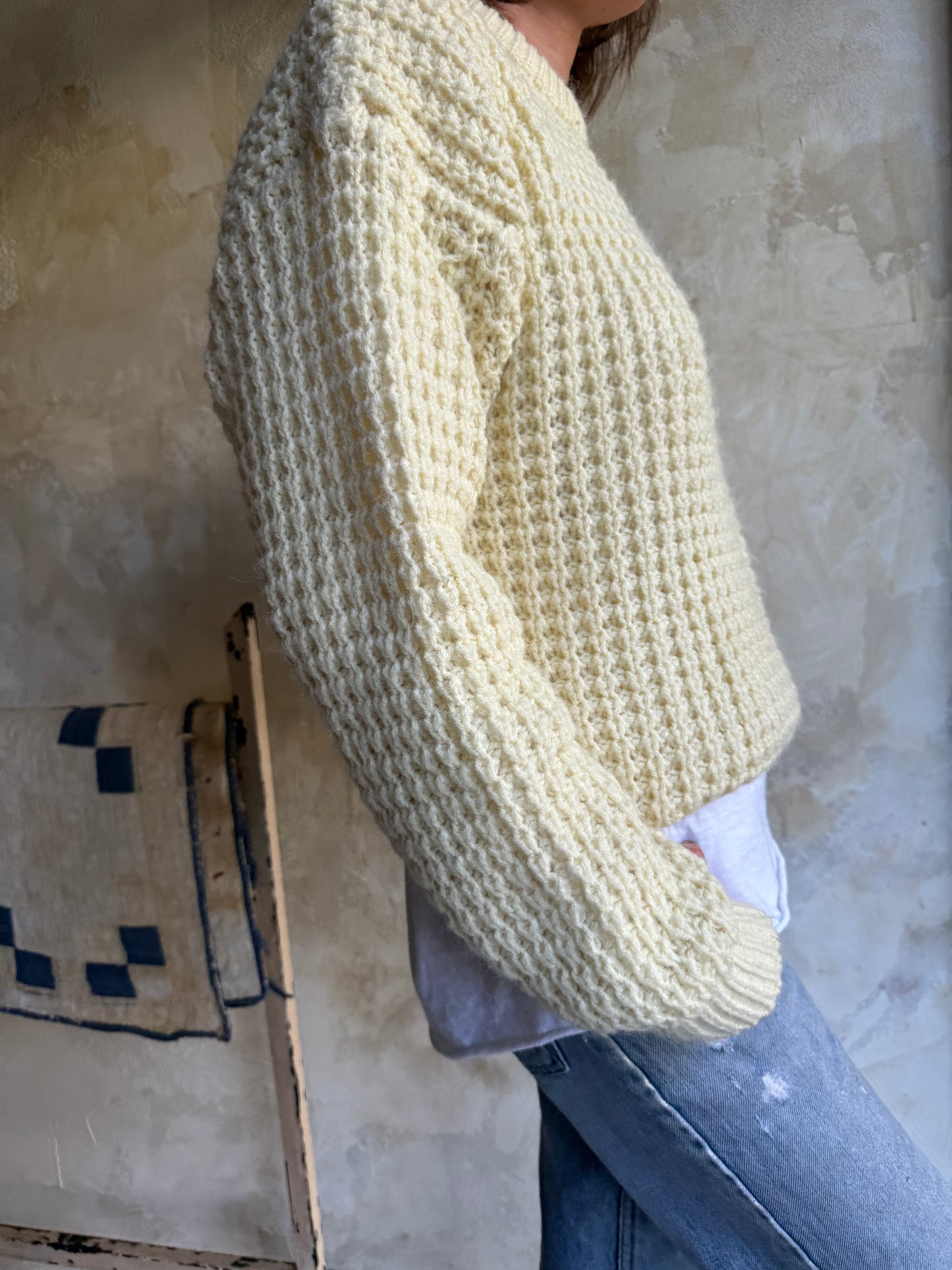 Cream Wool Sweater