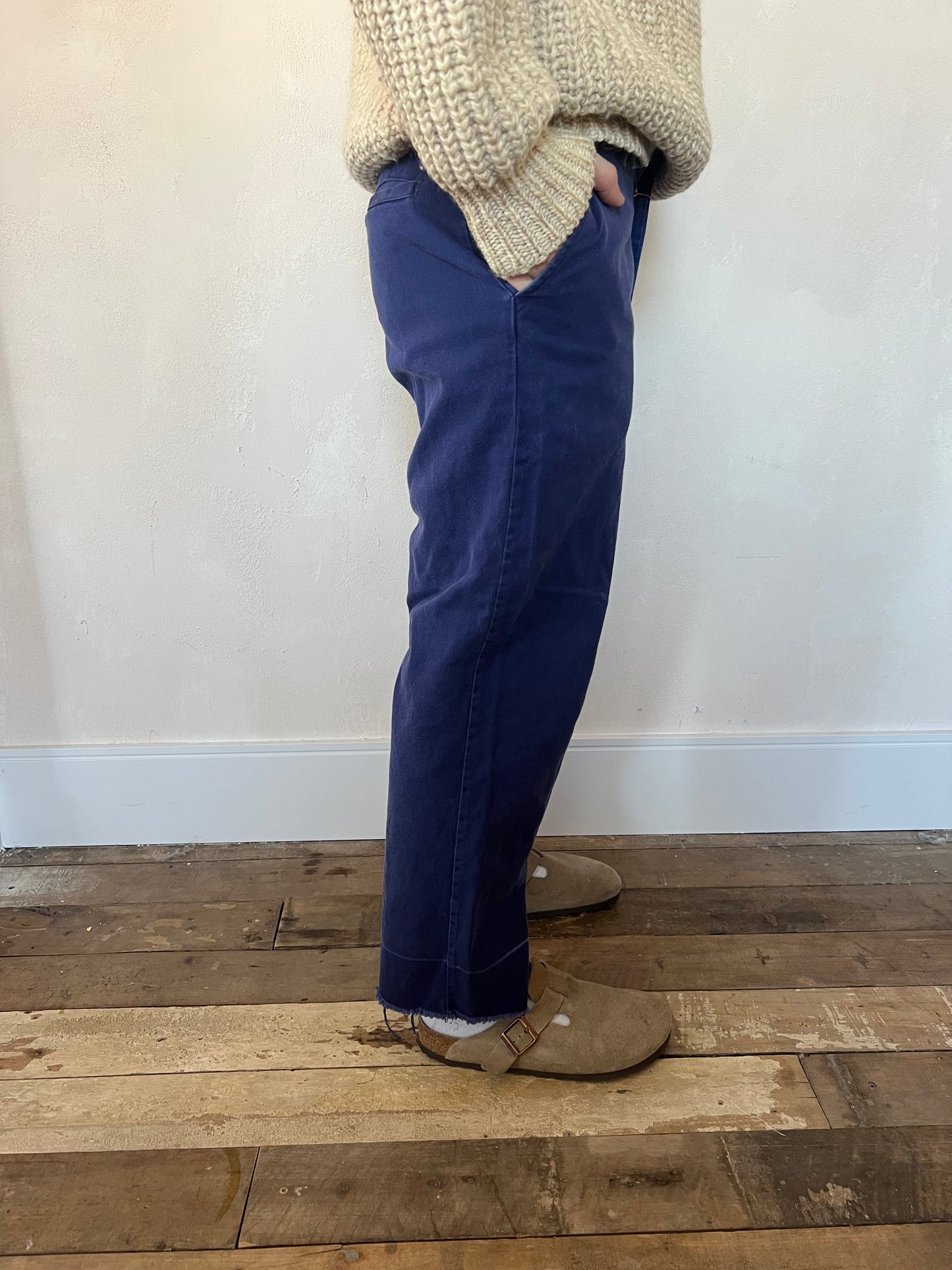 Blue Faded Workwear Trouser 4