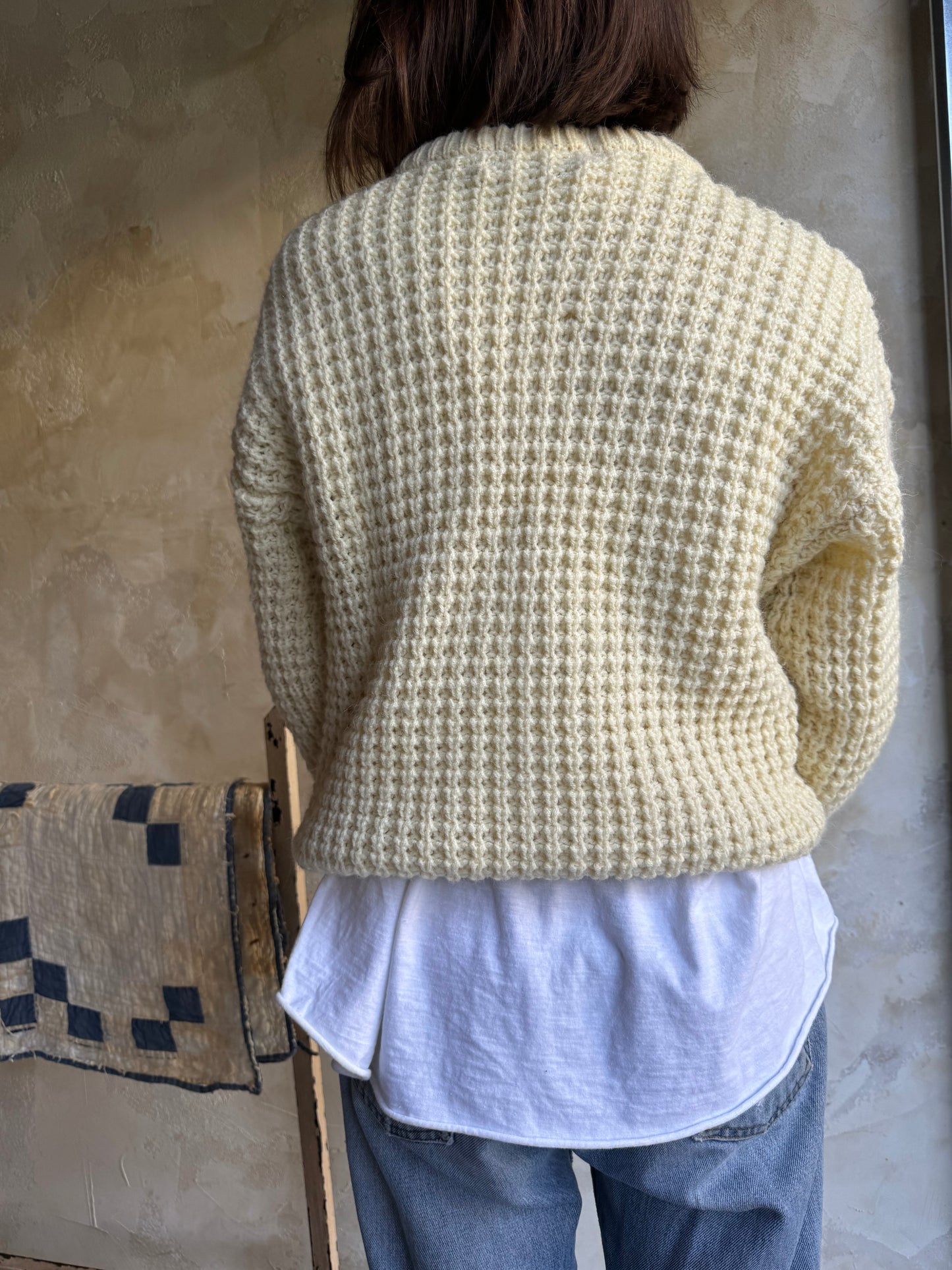 Cream Wool Sweater