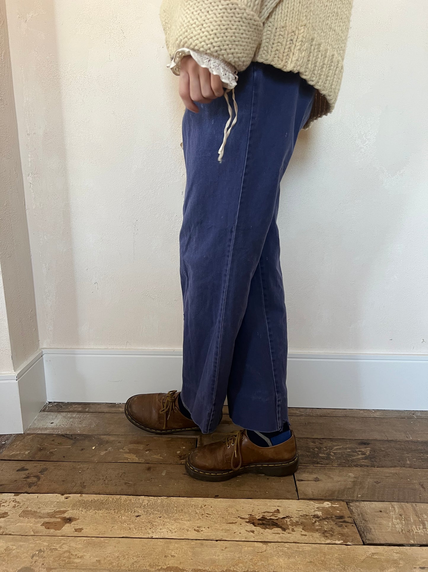 Blue Faded Workwear Trouser 3