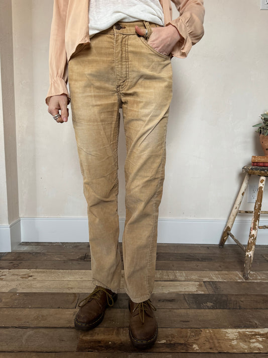 Tan Levis Faded Corduroy Pants