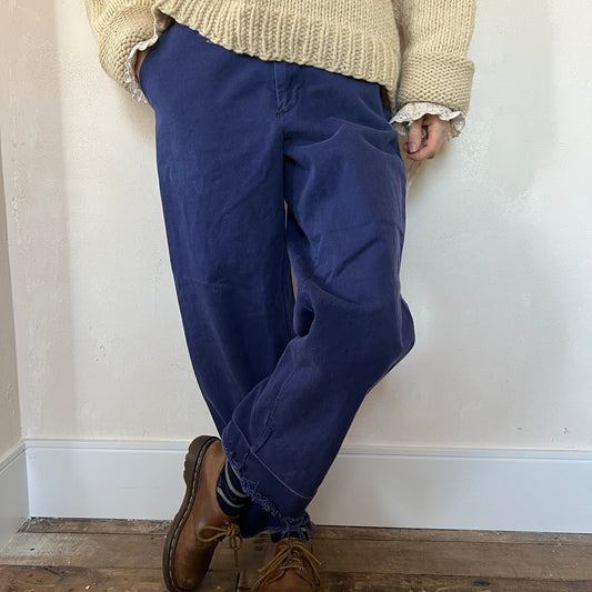 Blue Faded Workwear Trouser 4