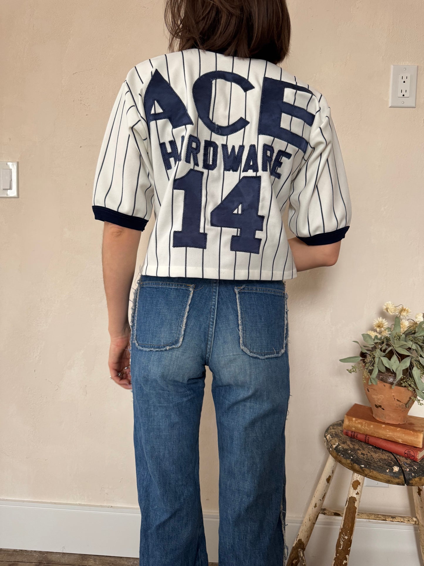 Cropped Striped Ace Jersey #14