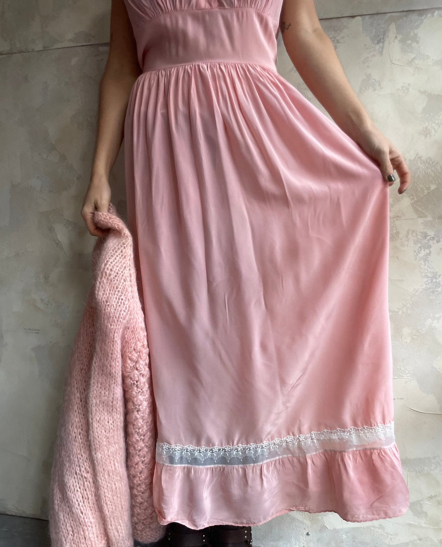 Pink Slip Dress