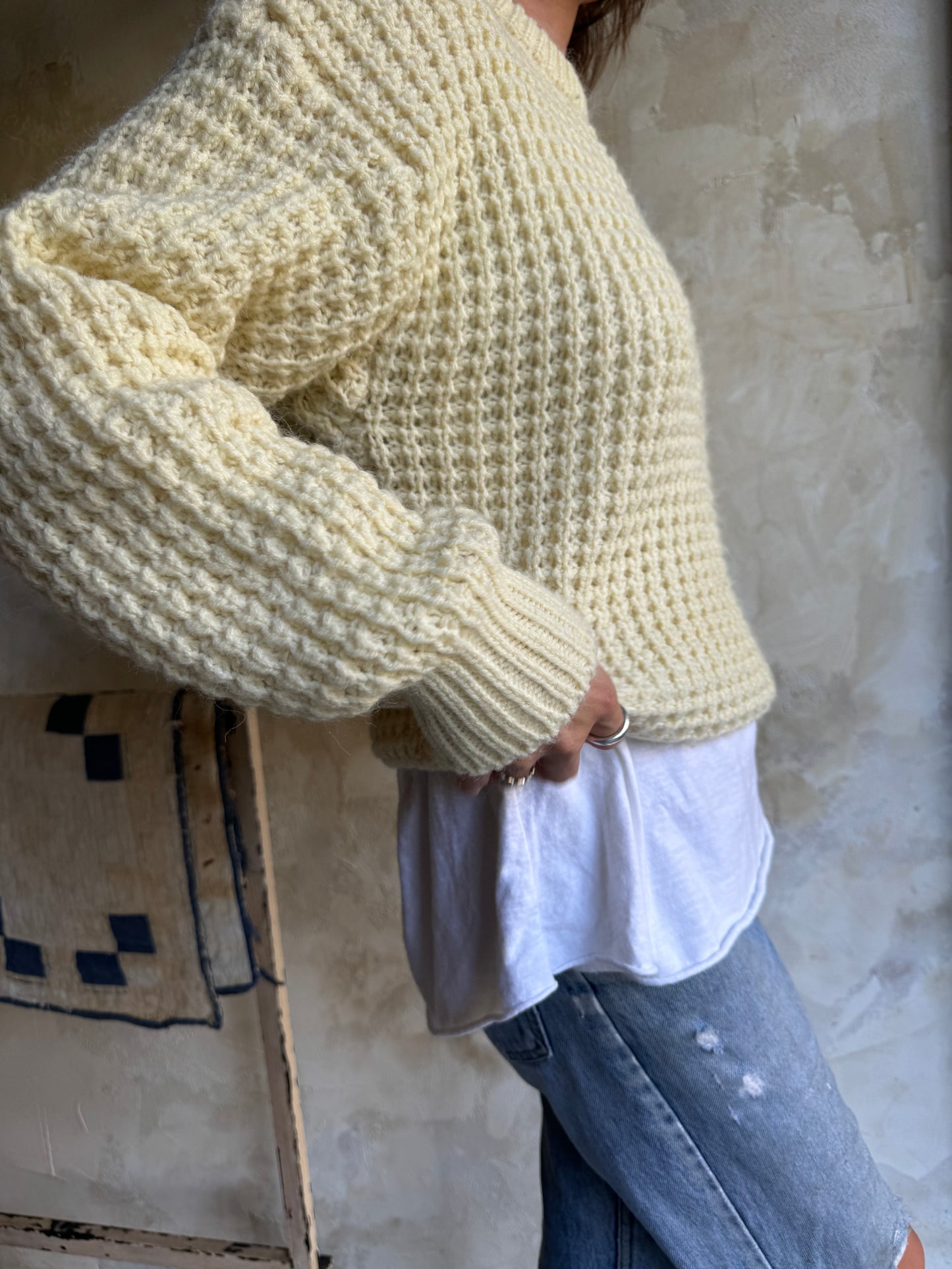 Cream Wool Sweater