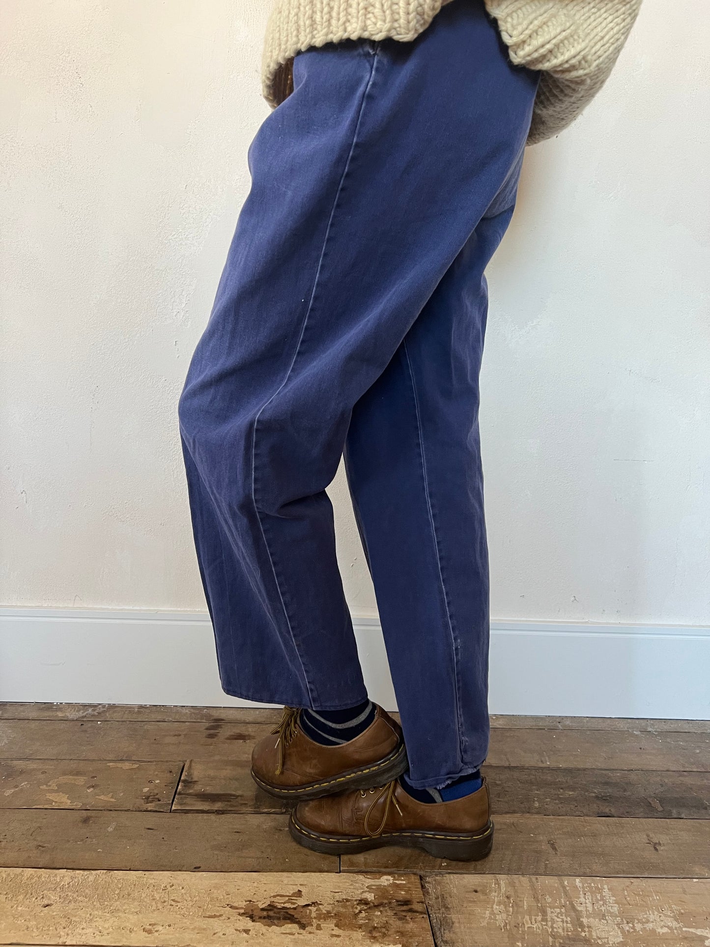 Blue Faded Workwear Trouser 2