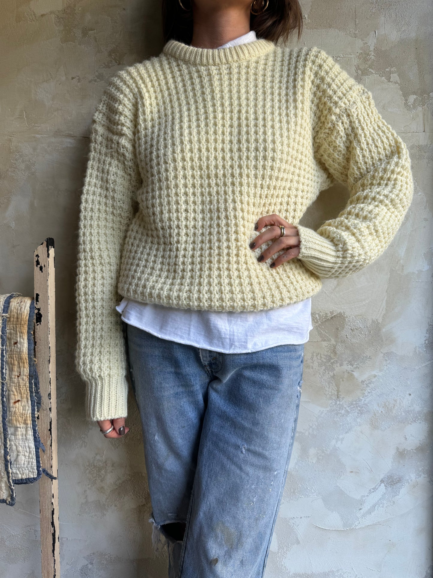 Cream Wool Sweater