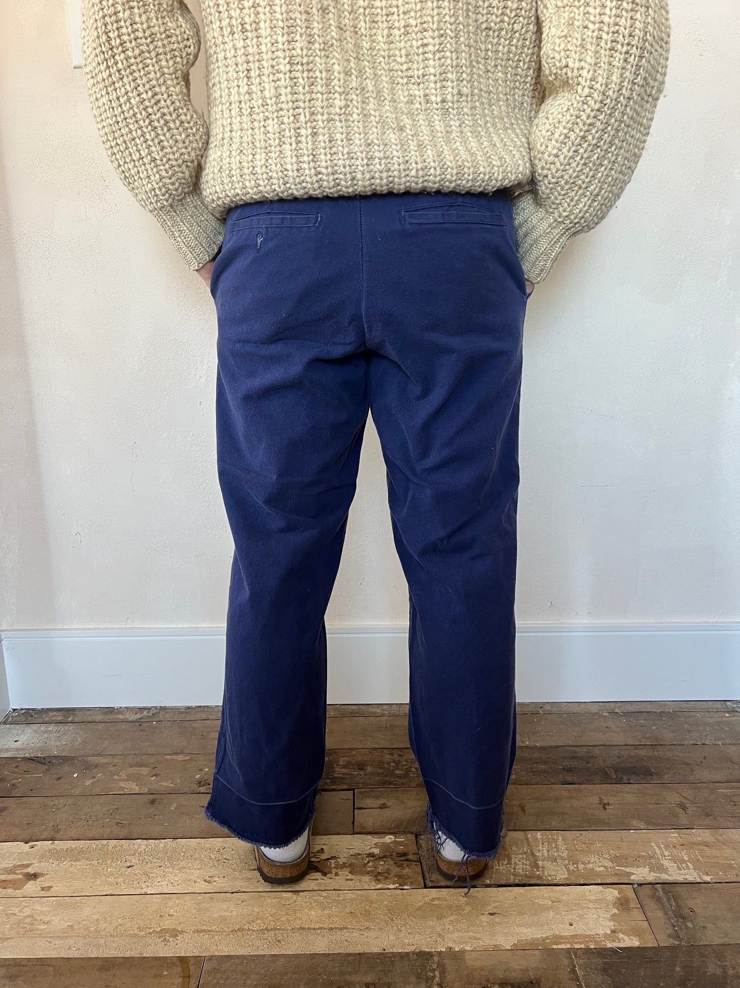 Blue Faded Workwear Trouser 4