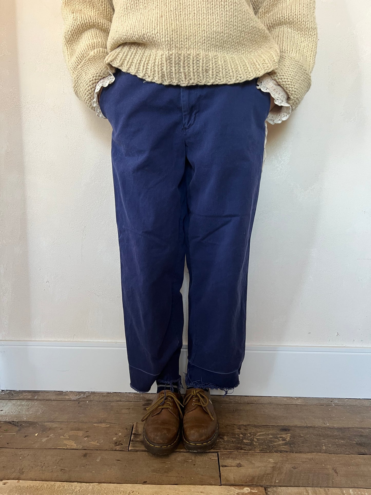 Blue Faded Workwear Trouser 4