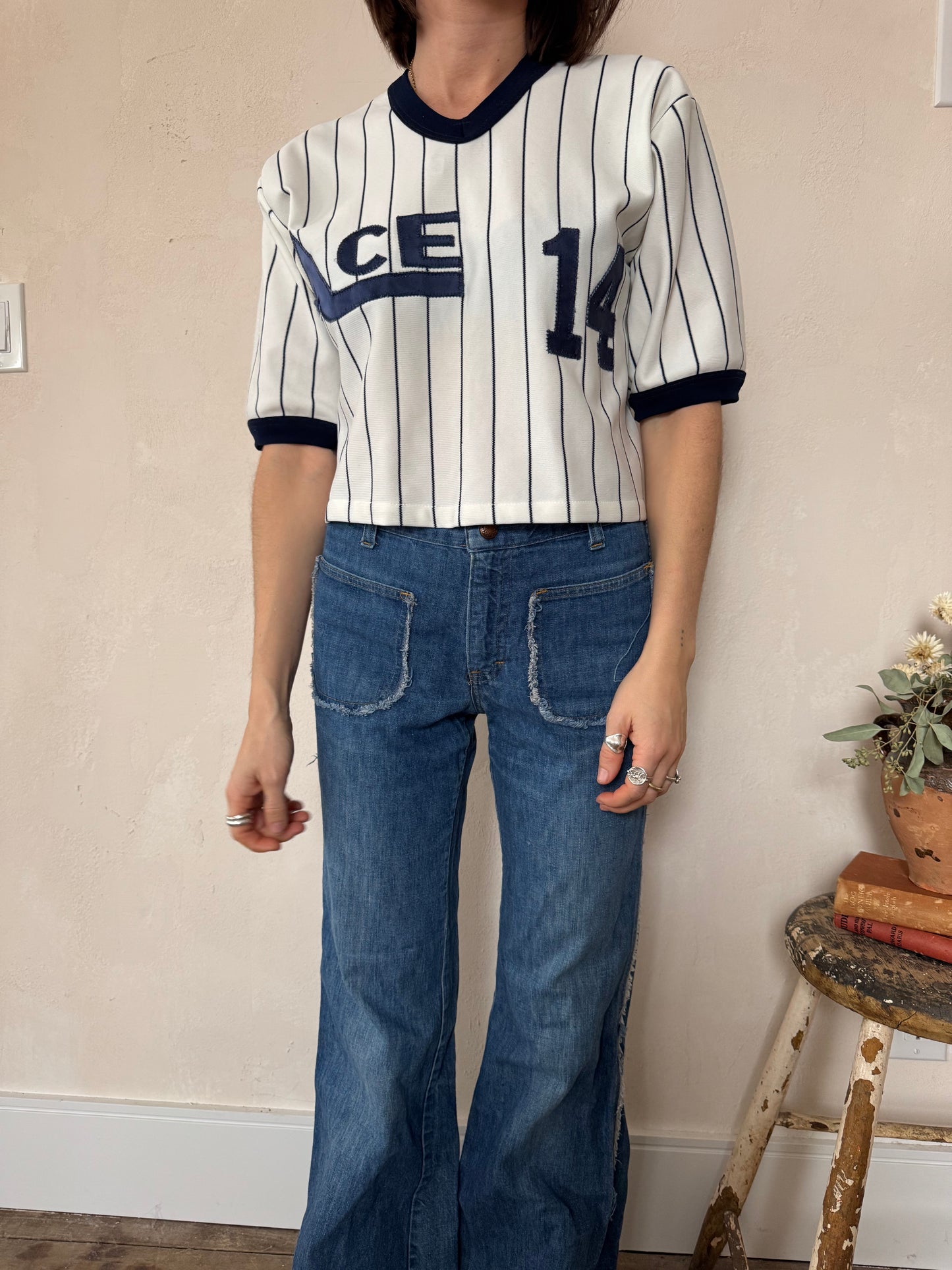 Cropped Striped Ace Jersey #14