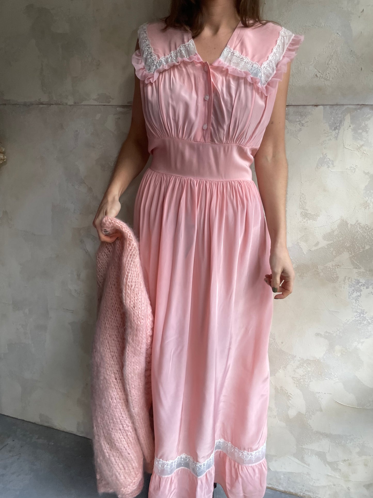 Pink Slip Dress