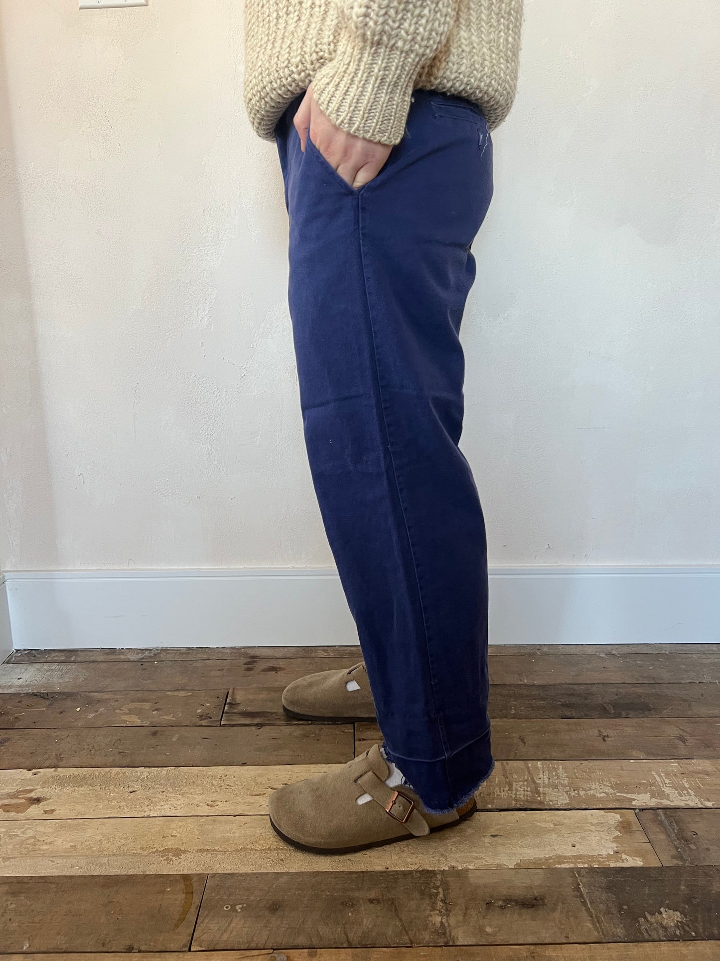 Blue Faded Workwear Trouser 4