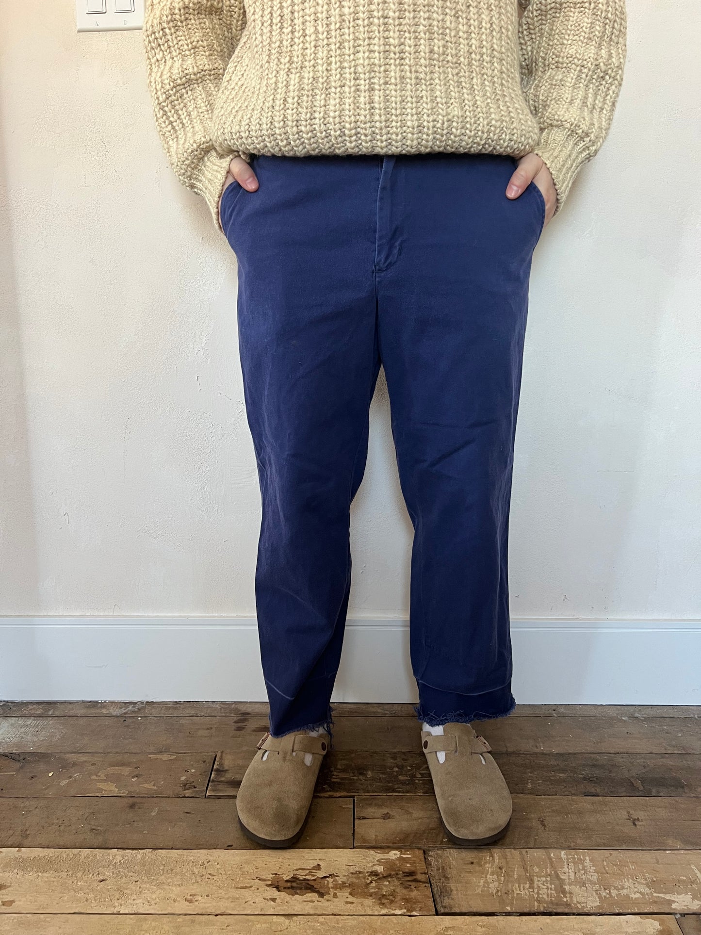 Blue Faded Workwear Trouser 4