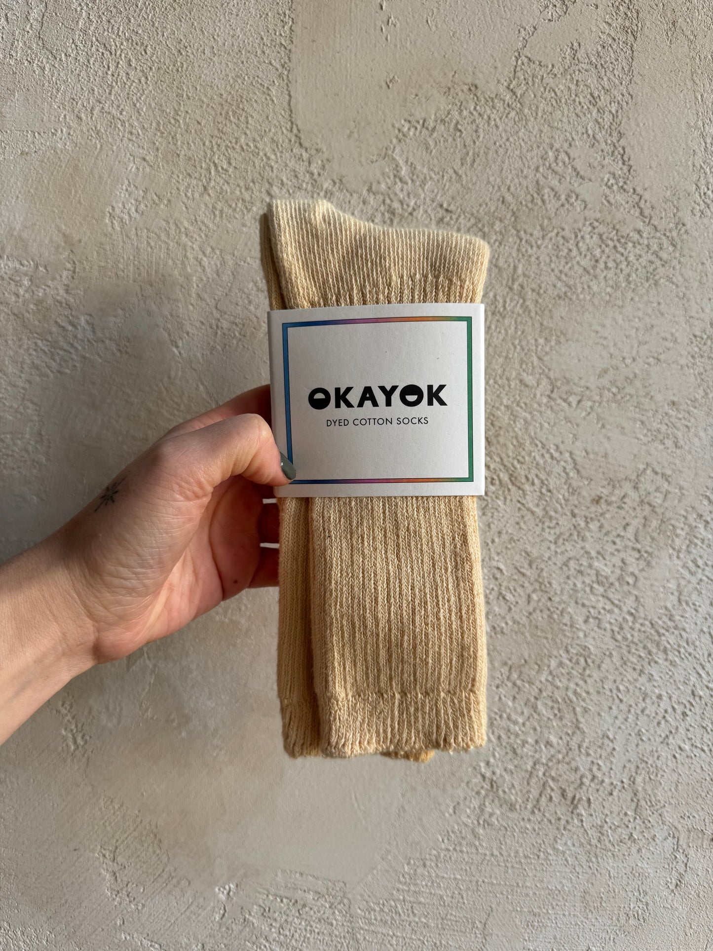 Dyed Cotton Socks By Okayok