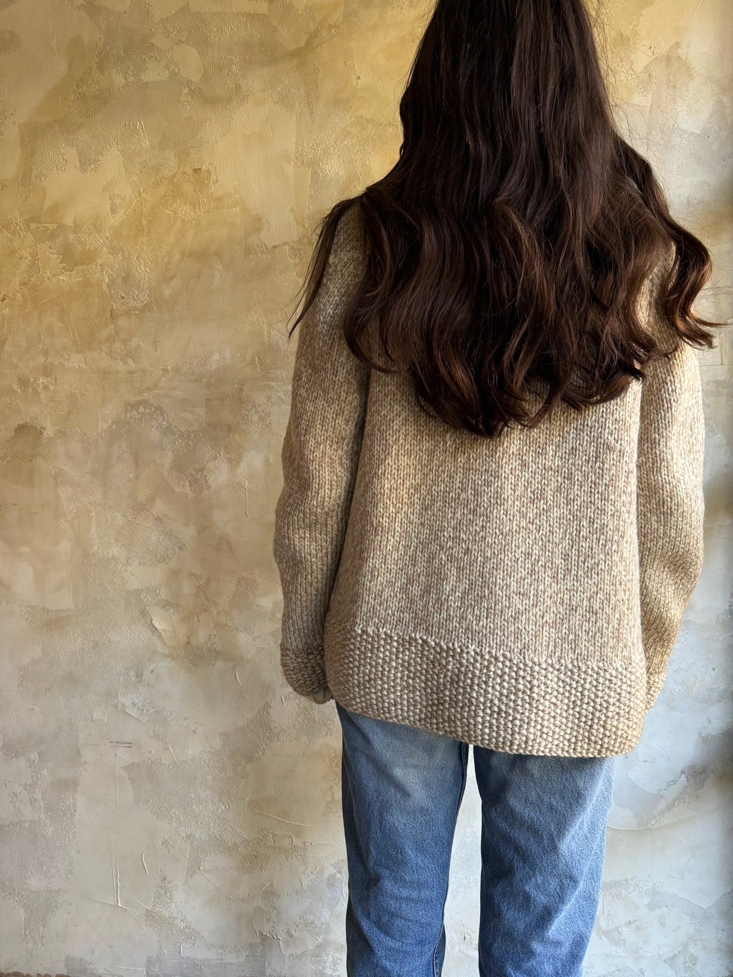 Oatmeal Zip-Up Cardigan