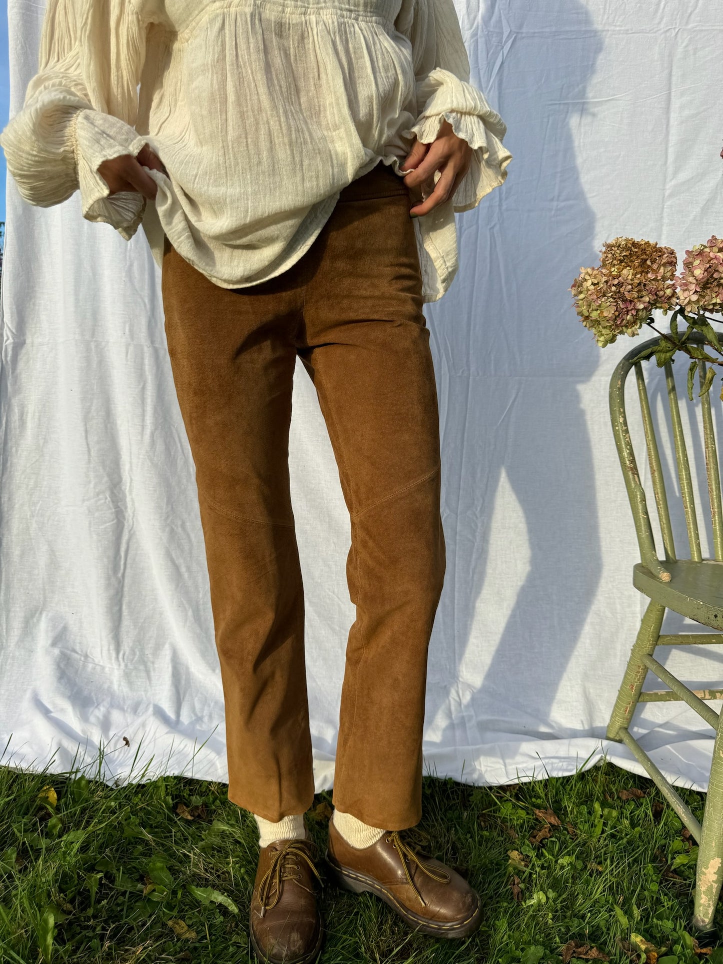 Danier Brown Suede Pants