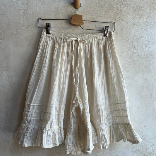 Natural Cotton Ruffle Bloomers