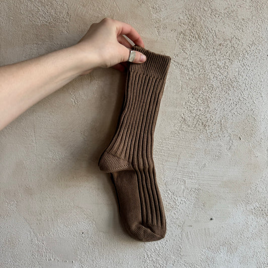 Ribbed Cotton High Socks by Billy Bamboo