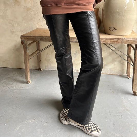 Danier Black Leather Pants