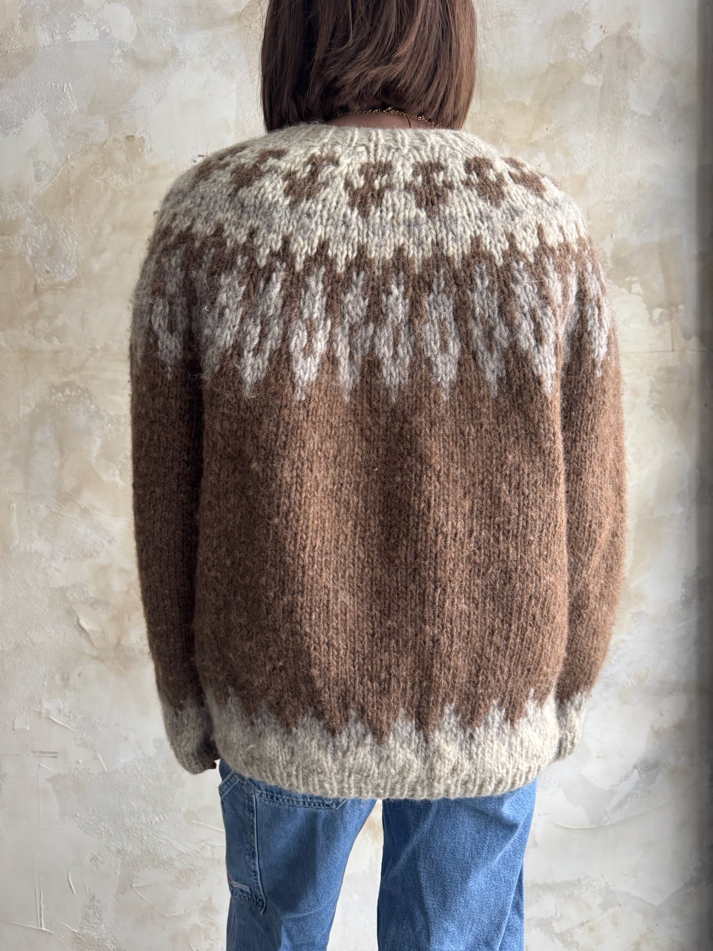 Handmade Zip-Up Icelandic Sweater