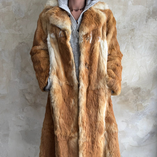 Long Rabbit Fur Jacket