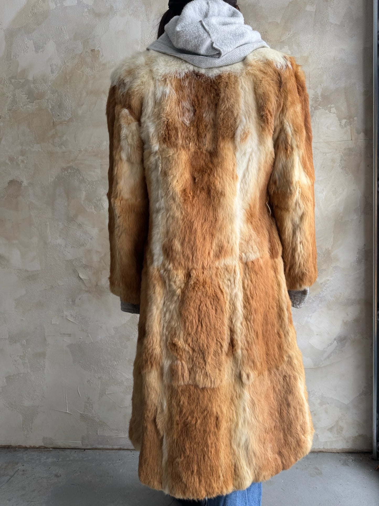 Long Rabbit Fur Jacket