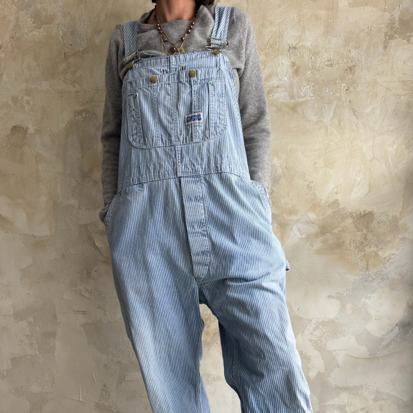 Big Smith Striped Overalls