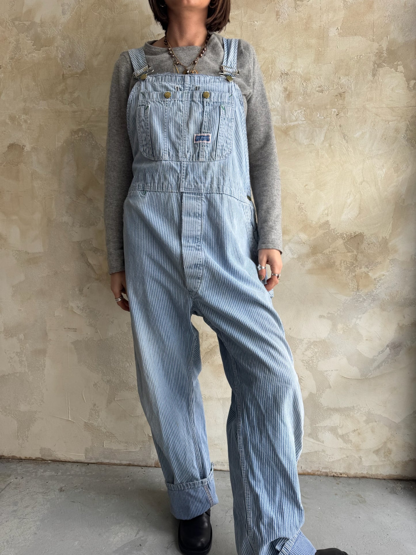 Big Smith Striped Overalls