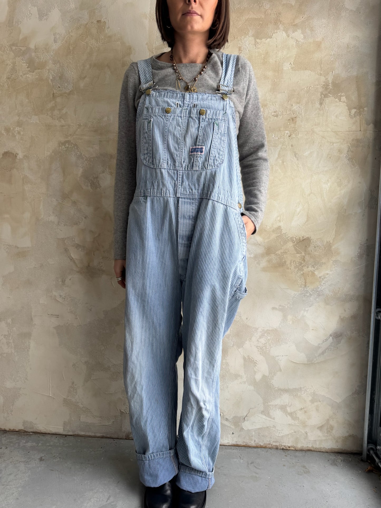 Big Smith Striped Overalls