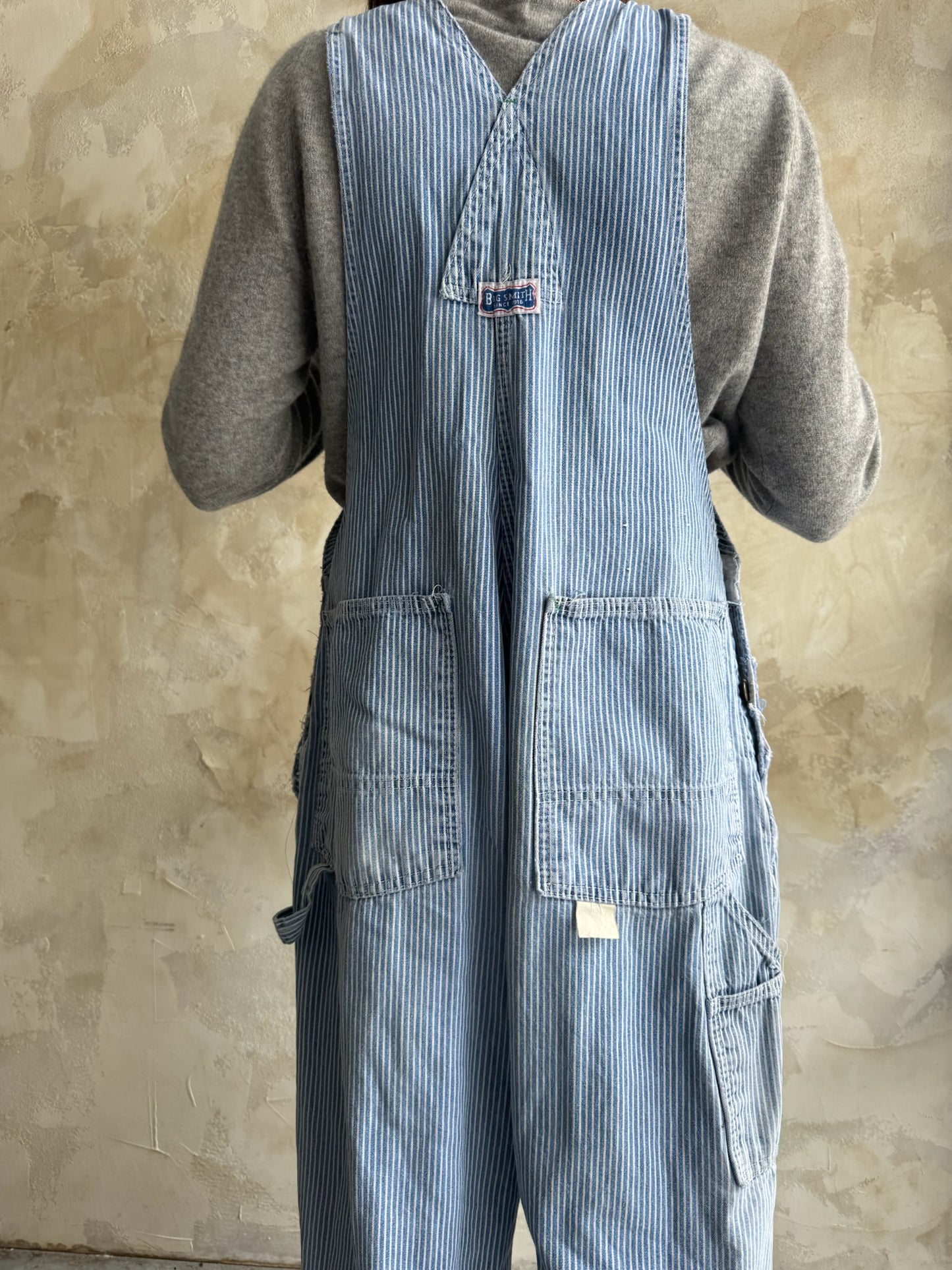 Big Smith Striped Overalls