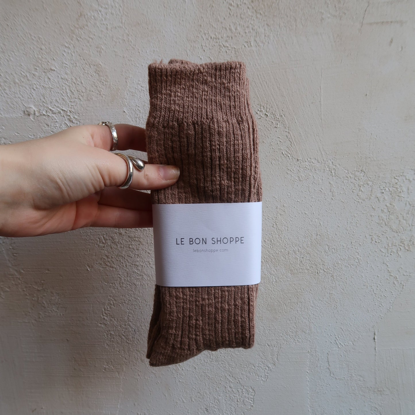 Cottage Socks In Toffee Keen by Le Bon Shoppe