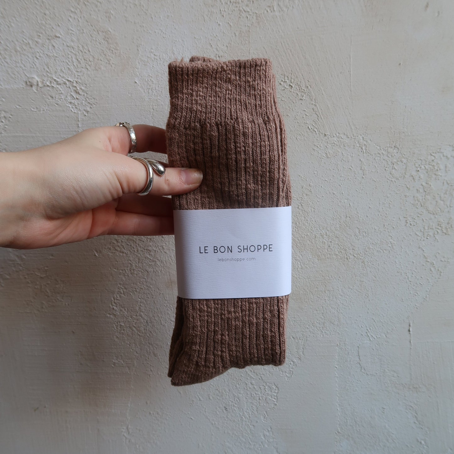 Cottage Socks In Toffee Keen by Le Bon Shoppe