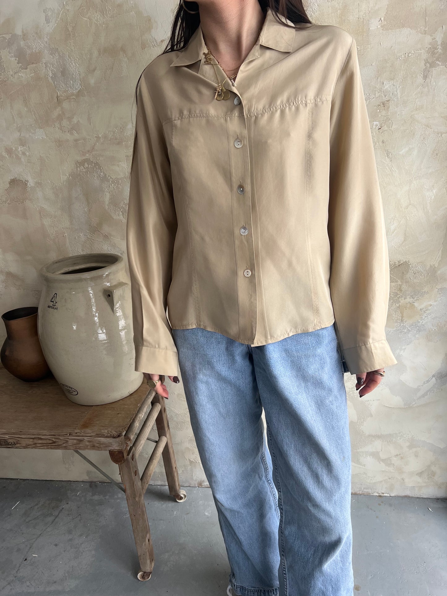 Sand Silk Shirt