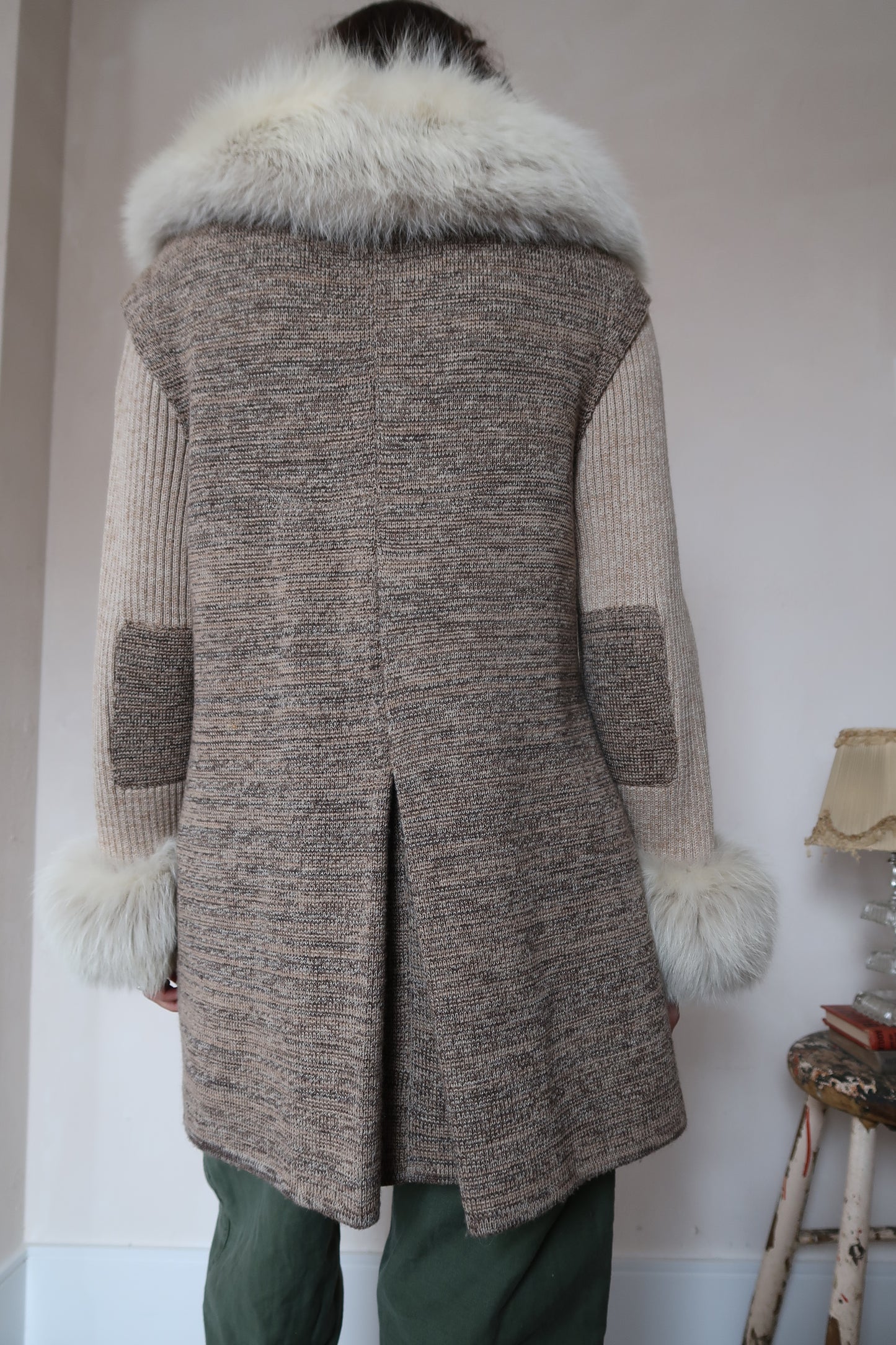 Fur Long Cardigan