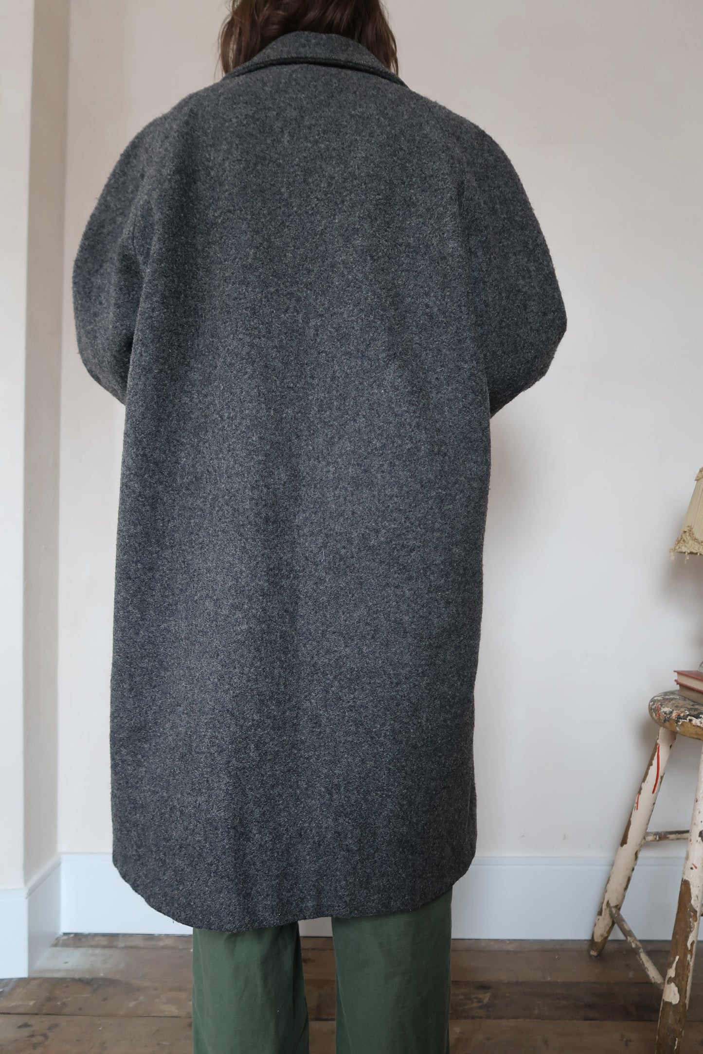 Grey Wool Pendleton Coat