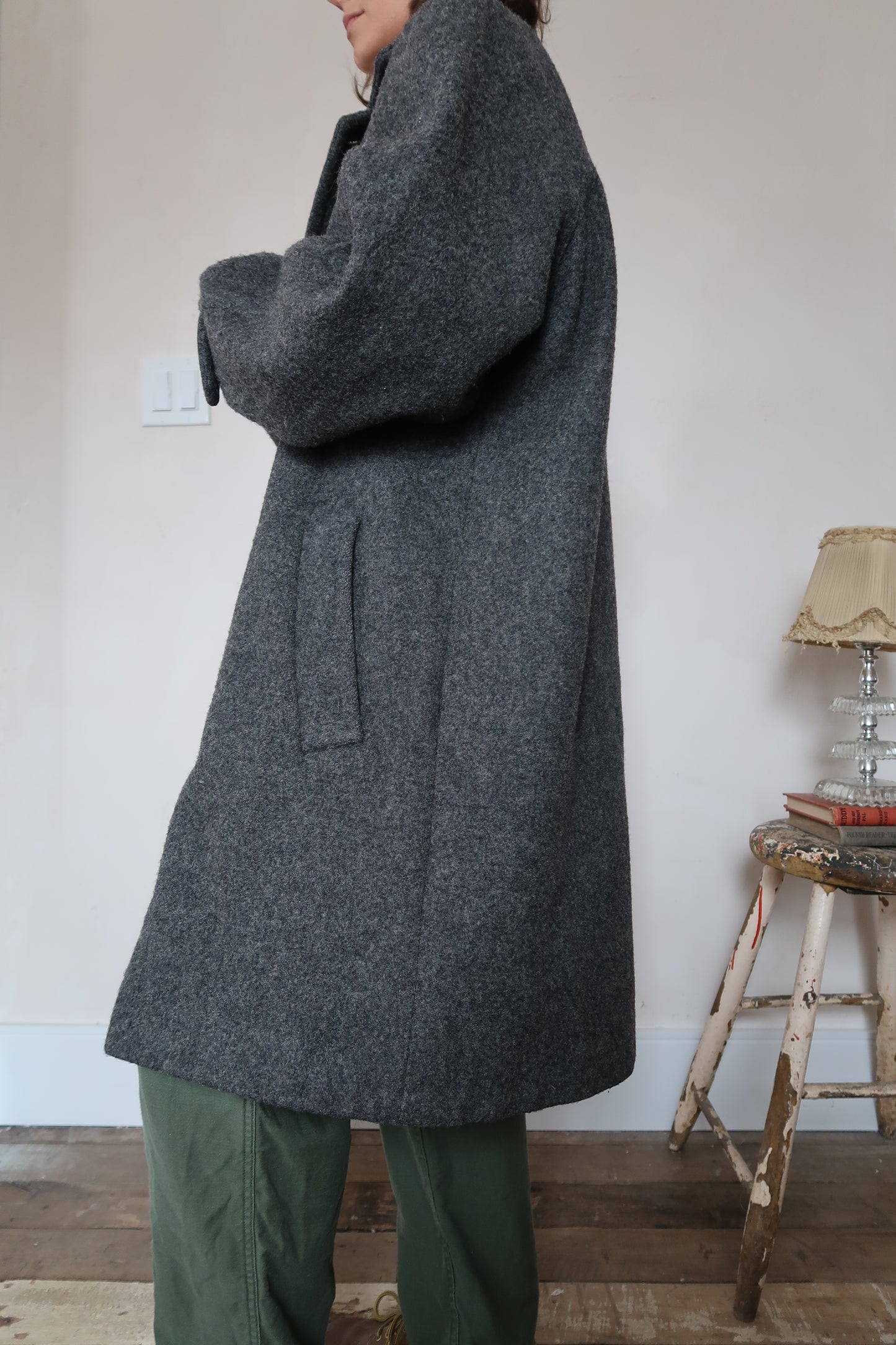 Grey Wool Pendleton Coat