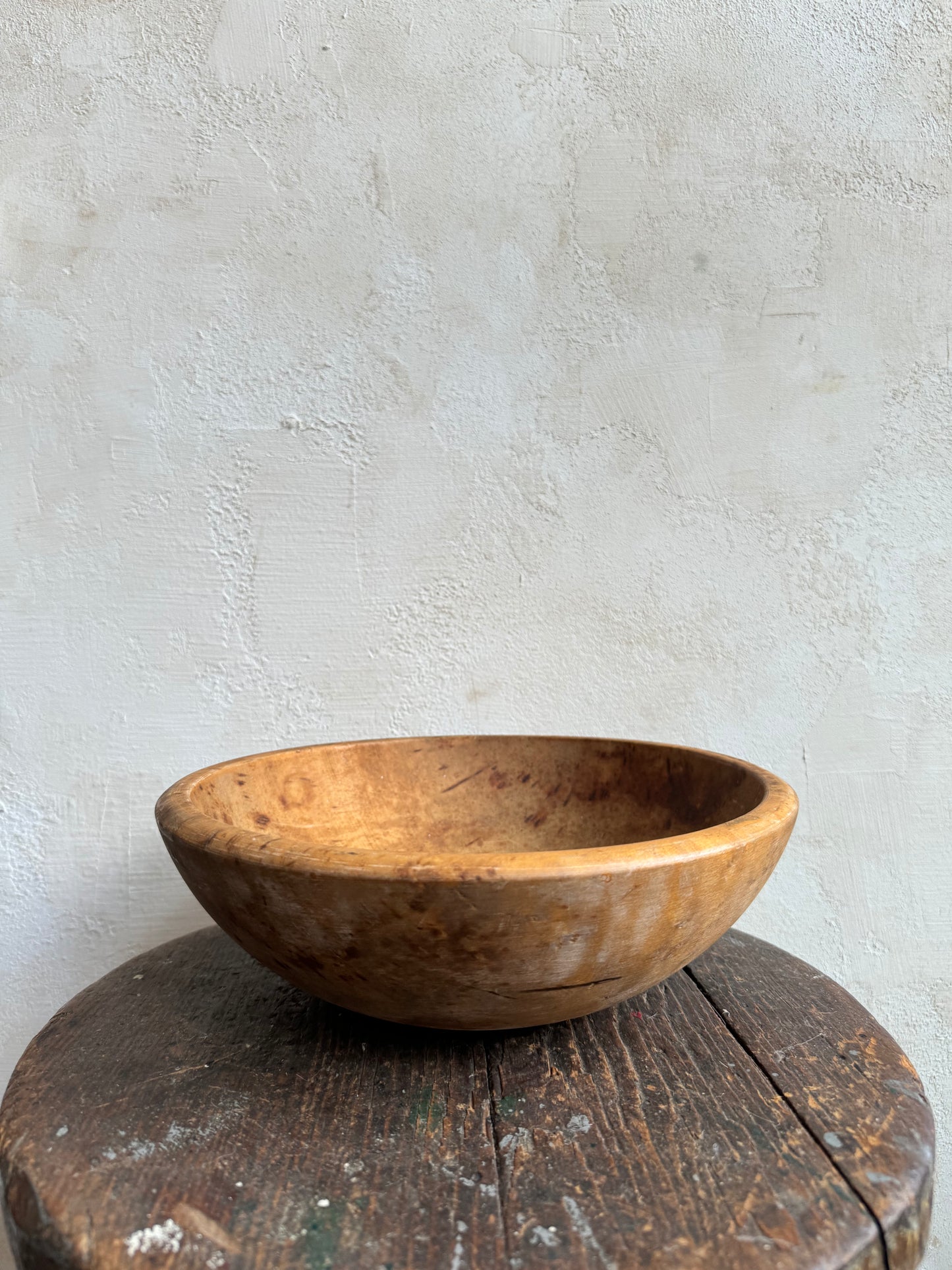 Round Wooden Dough Bowl